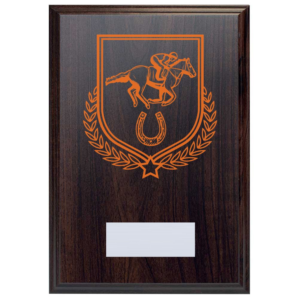 Equestrian Reward Deep Mahogany Plaque