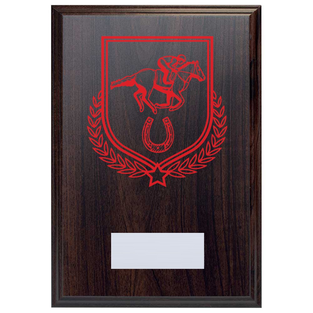 Equestrian Reward Deep Mahogany Plaque