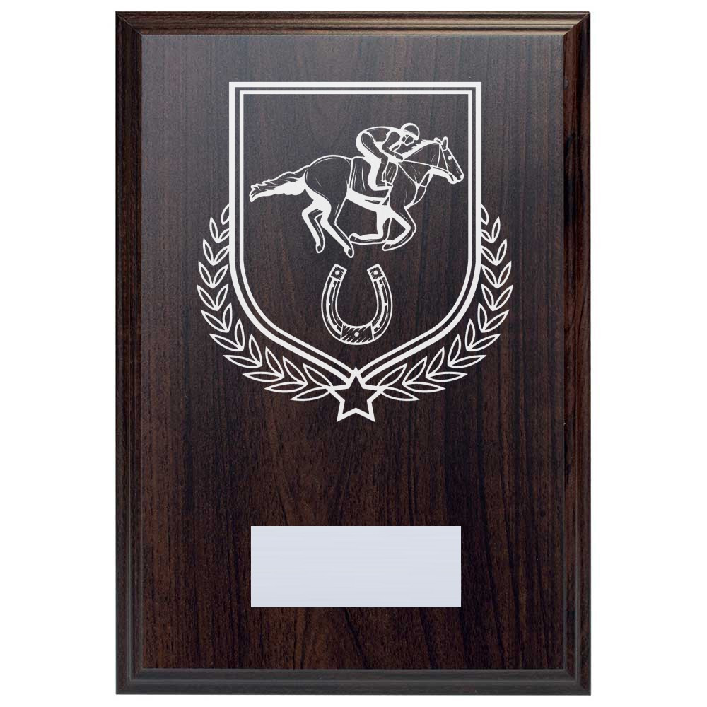 Equestrian Reward Deep Mahogany Plaque