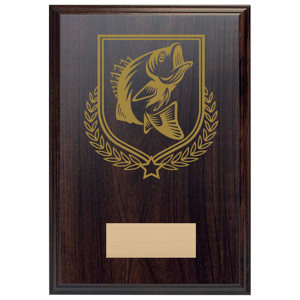 Fishing Reward Deep Mahogany Plaque