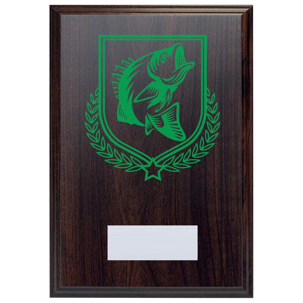 Fishing Reward Deep Mahogany Plaque