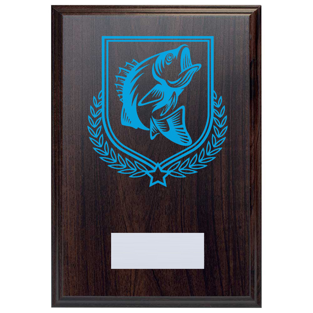 Fishing Reward Deep Mahogany Plaque