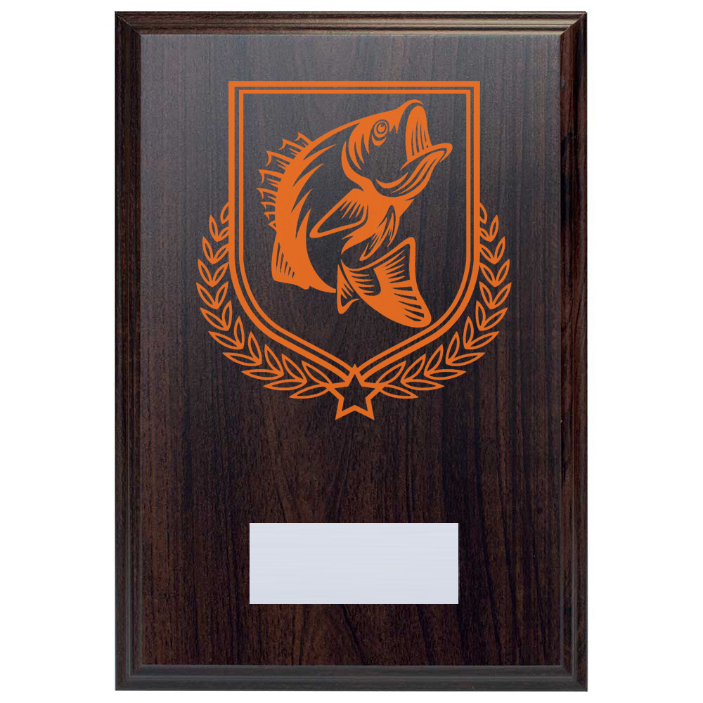 Fishing Reward Deep Mahogany Plaque
