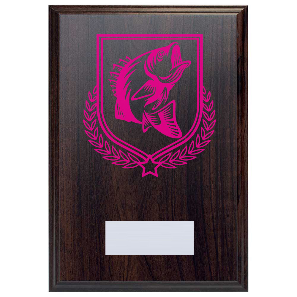 Fishing Reward Deep Mahogany Plaque
