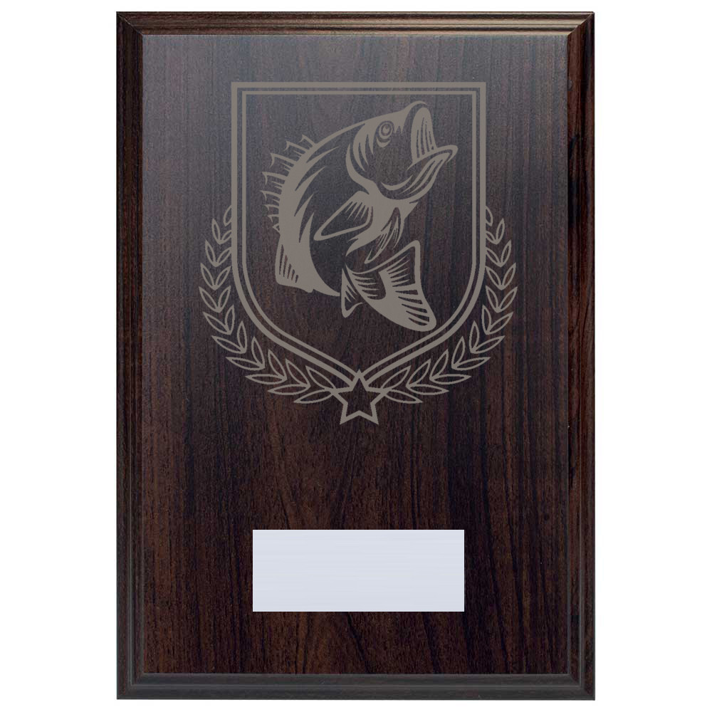 Fishing Reward Deep Mahogany Plaque