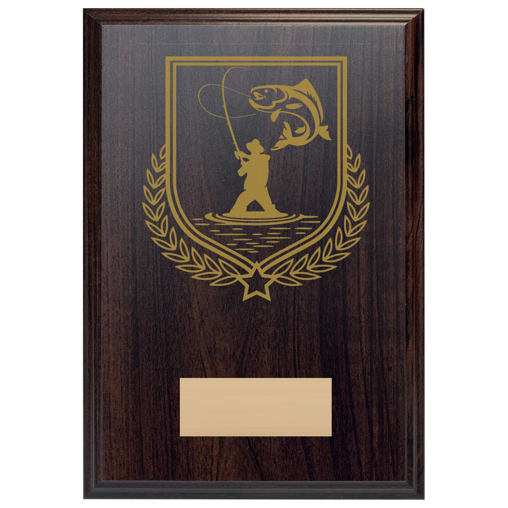 Fishing Reward Deep Mahogany Plaque