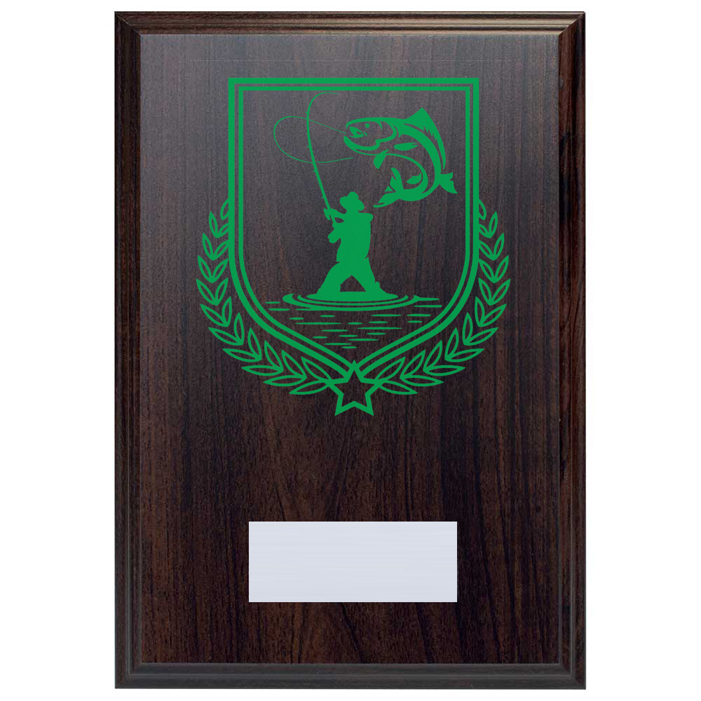 Fishing Reward Deep Mahogany Plaque