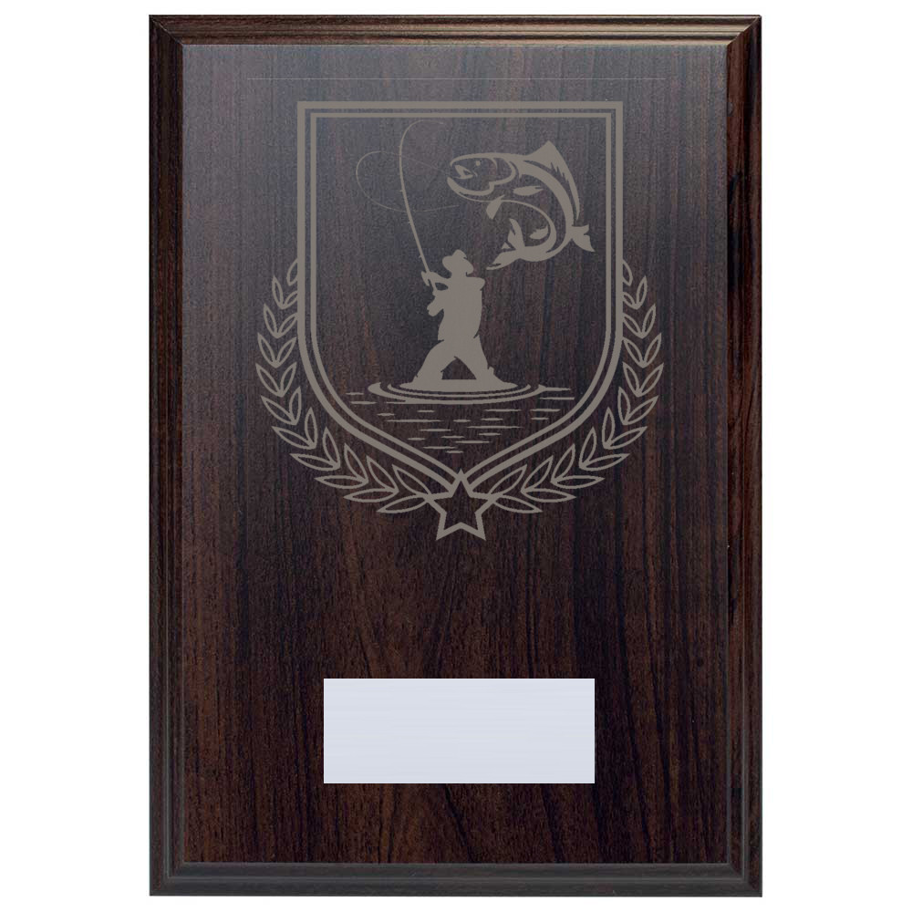 Fishing Reward Deep Mahogany Plaque