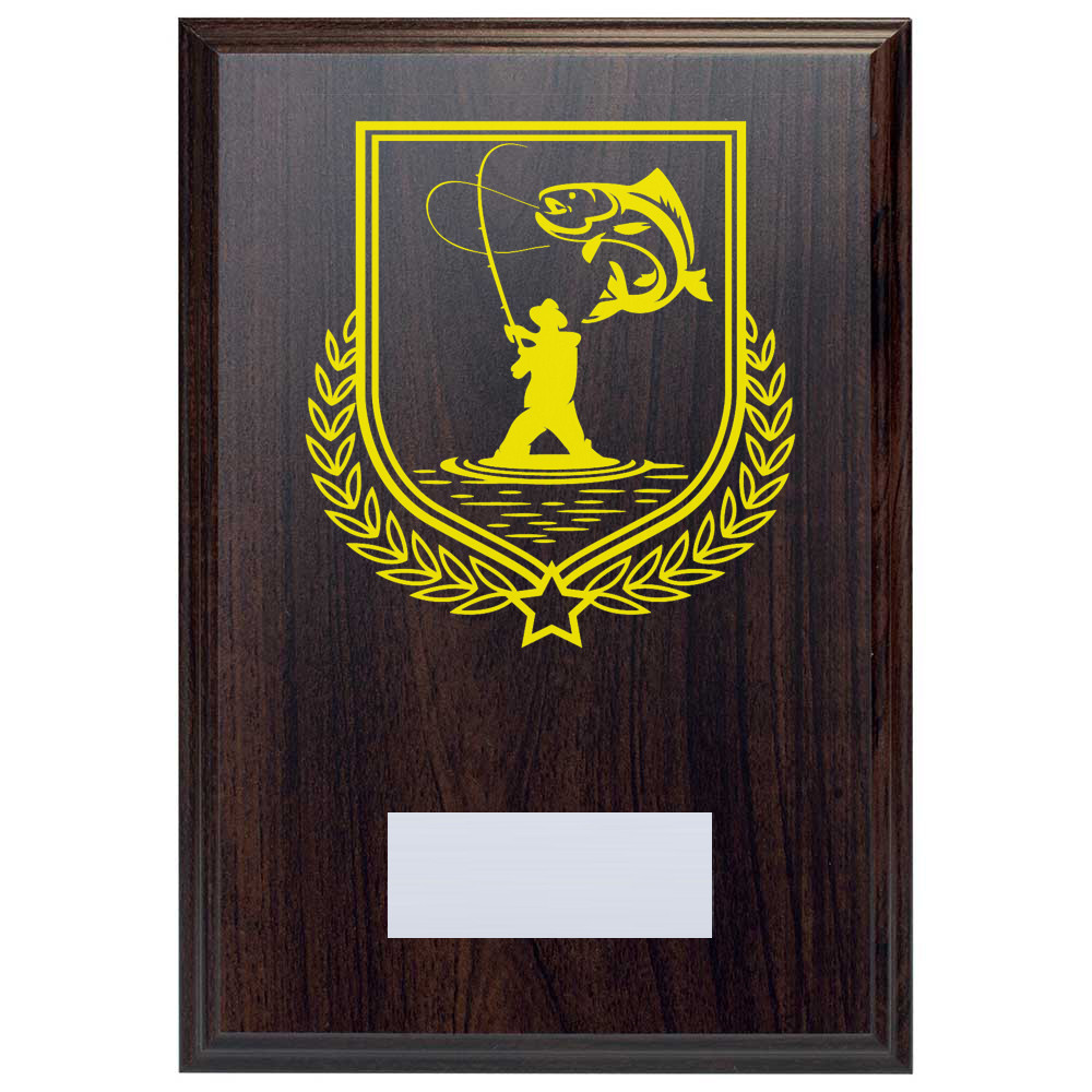 Fishing Reward Deep Mahogany Plaque