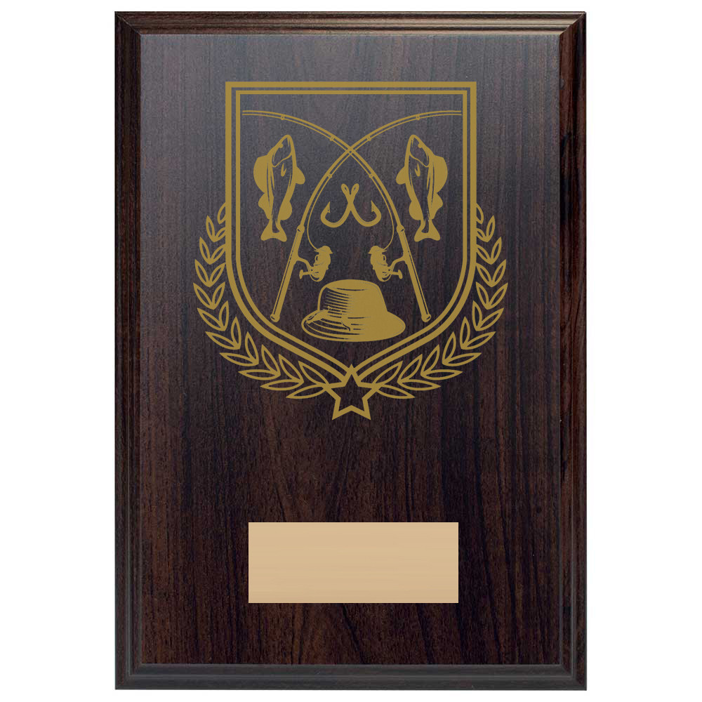 Fishing Reward Deep Mahogany Plaque