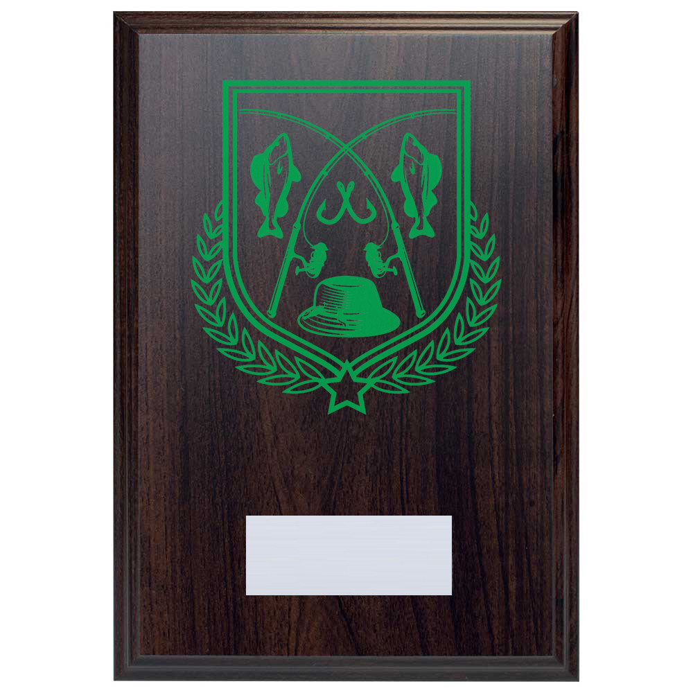 Fishing Reward Deep Mahogany Plaque