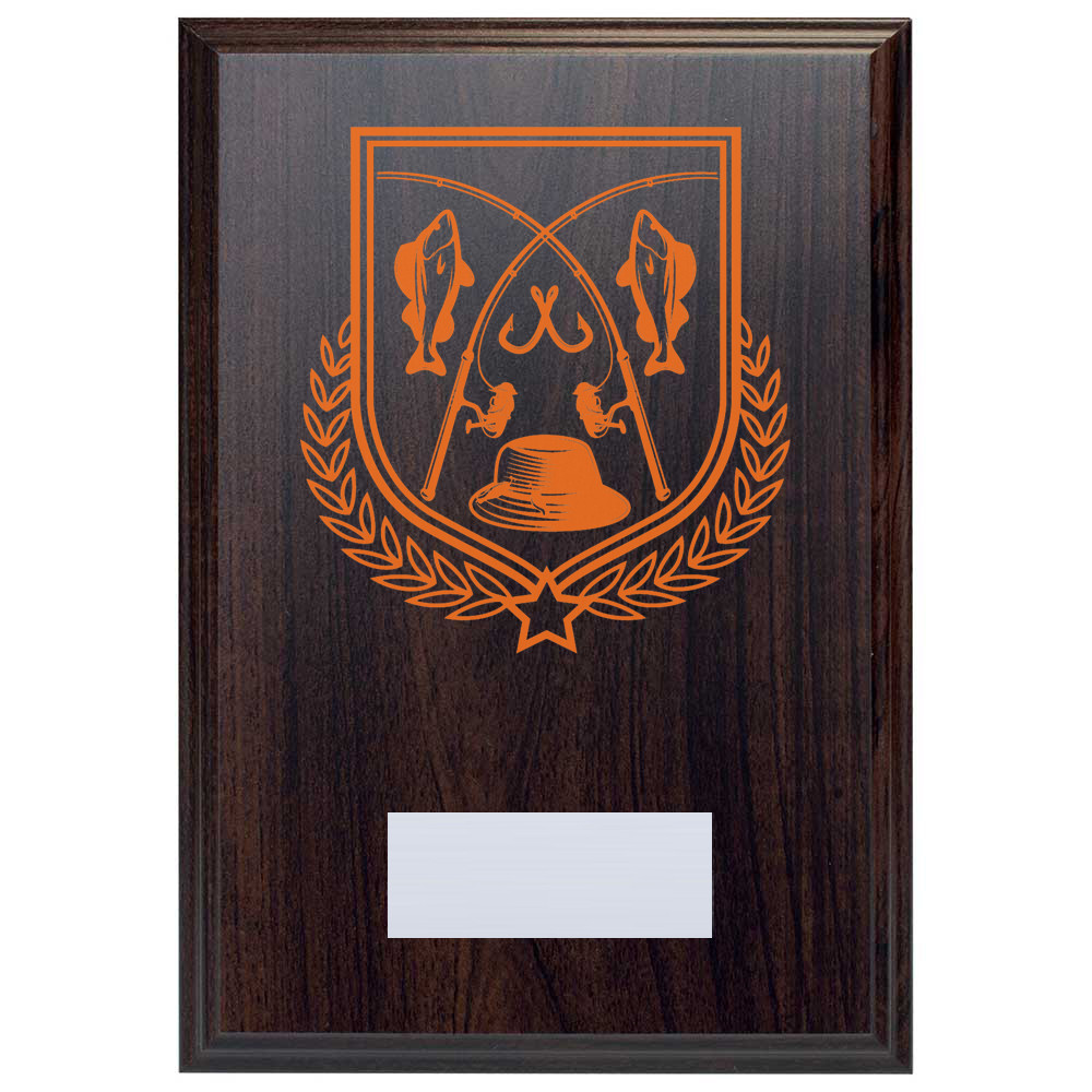 Fishing Reward Deep Mahogany Plaque