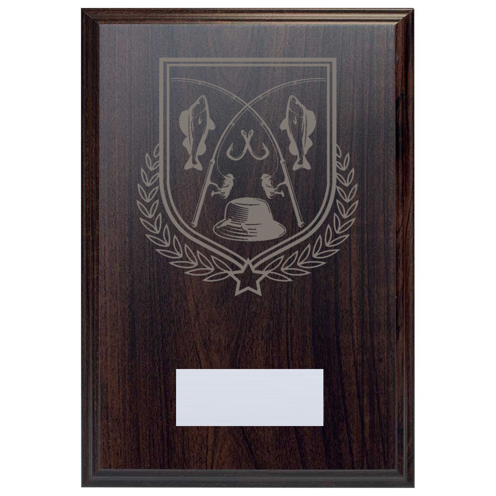 Fishing Reward Deep Mahogany Plaque