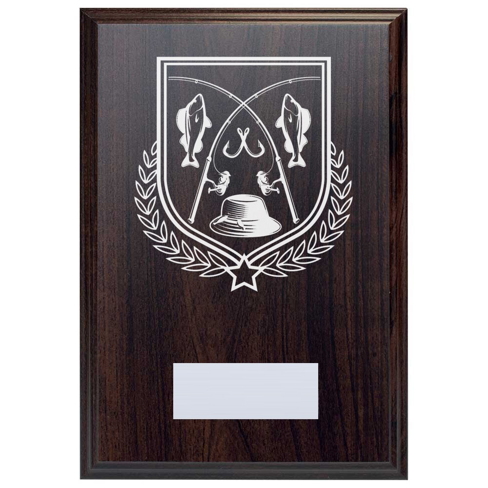 Fishing Reward Deep Mahogany Plaque