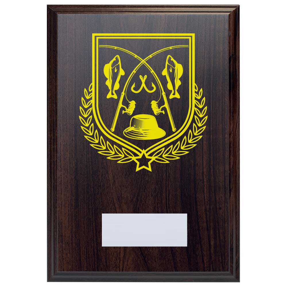 Fishing Reward Deep Mahogany Plaque