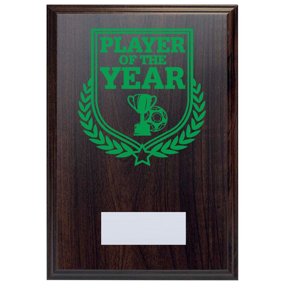 Football Player of the Year Reward Deep Mahogany Plaque