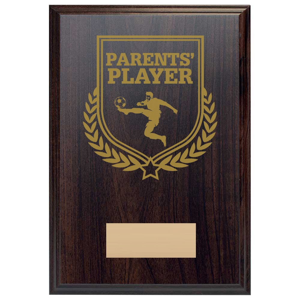 Football Parents' Player Reward Deep Mahogany Plaque