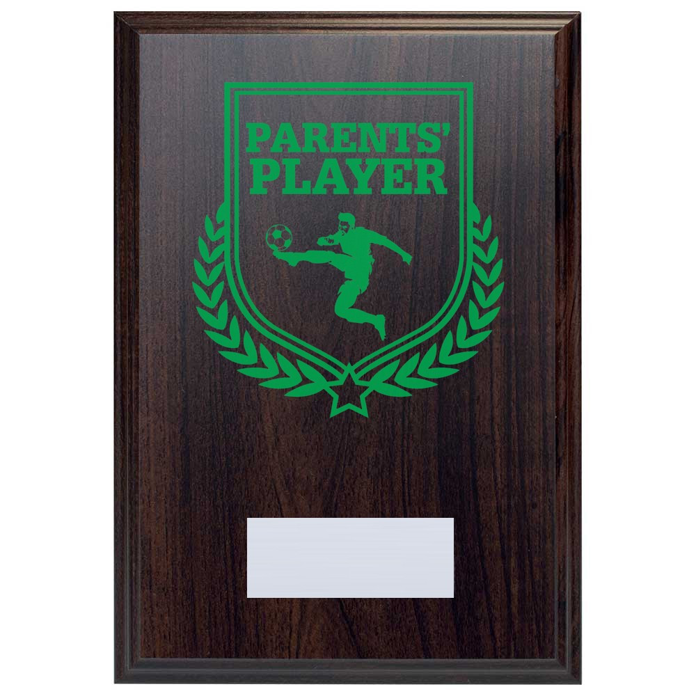 Football Parents' Player Reward Deep Mahogany Plaque