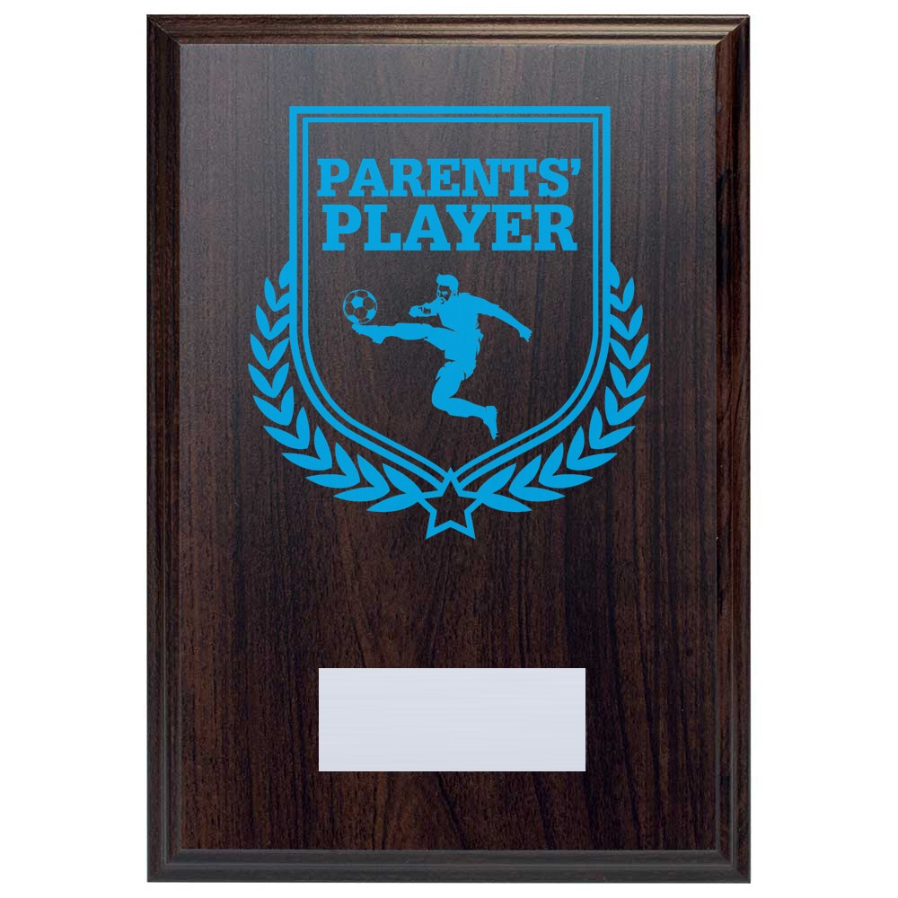 Football Parents' Player Reward Deep Mahogany Plaque