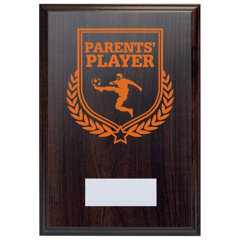 Football Parents' Player Reward Deep Mahogany Plaque