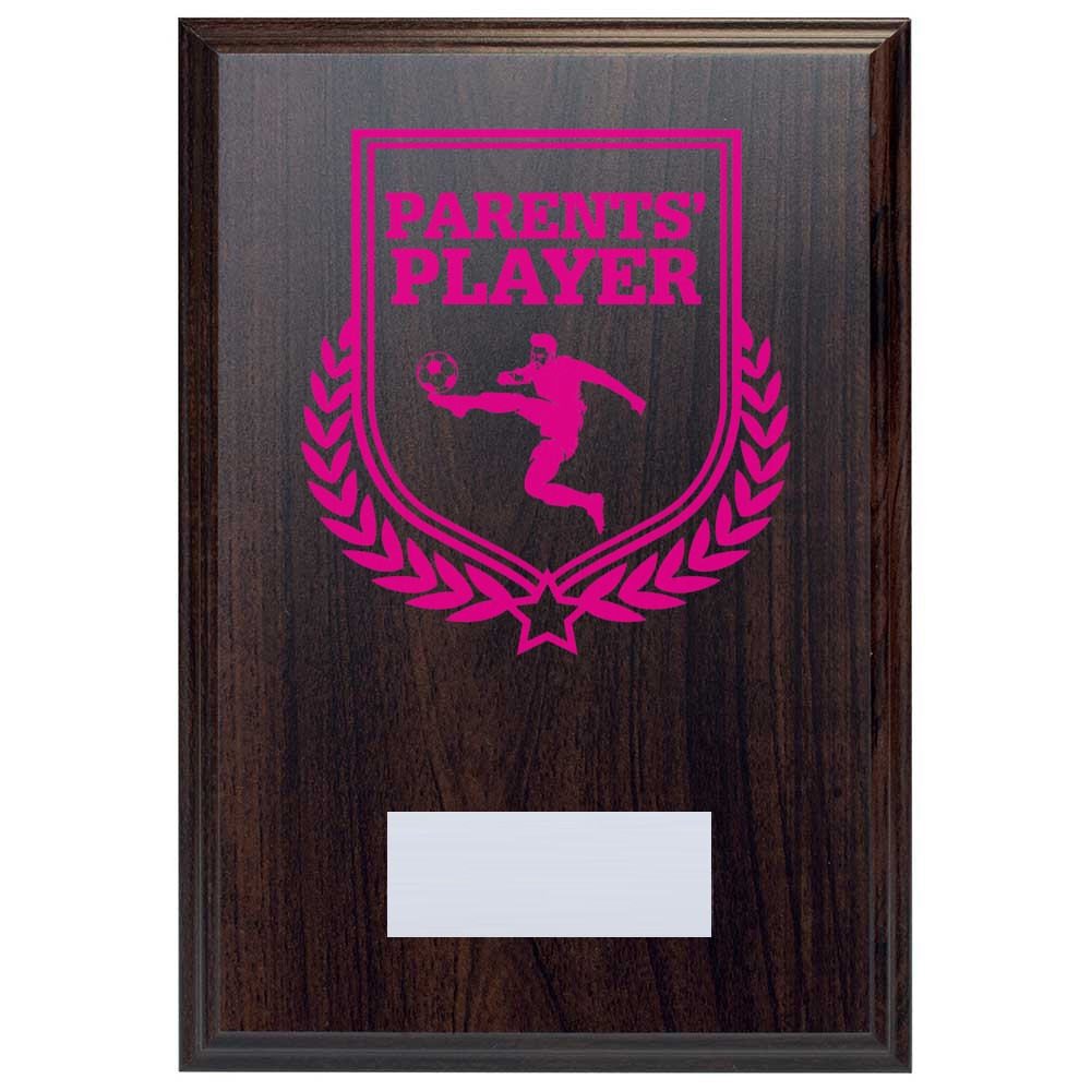 Football Parents' Player Reward Deep Mahogany Plaque