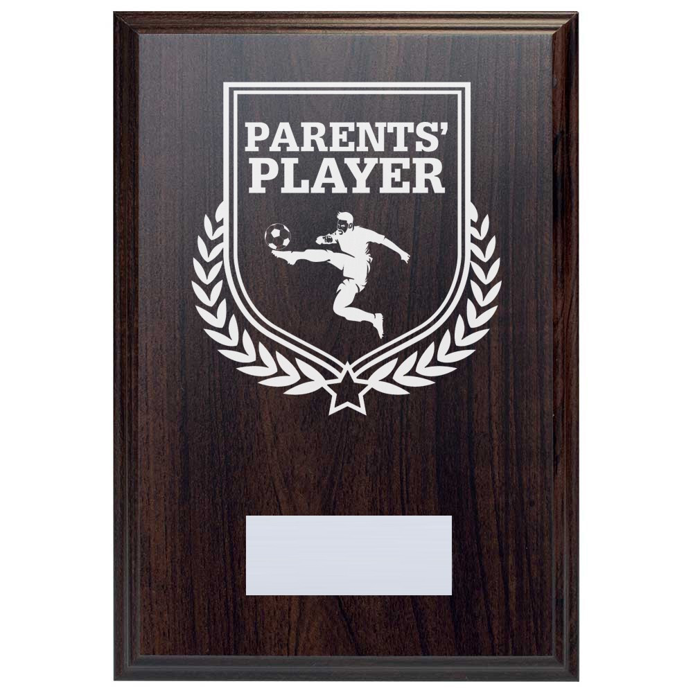 Football Parents' Player Reward Deep Mahogany Plaque
