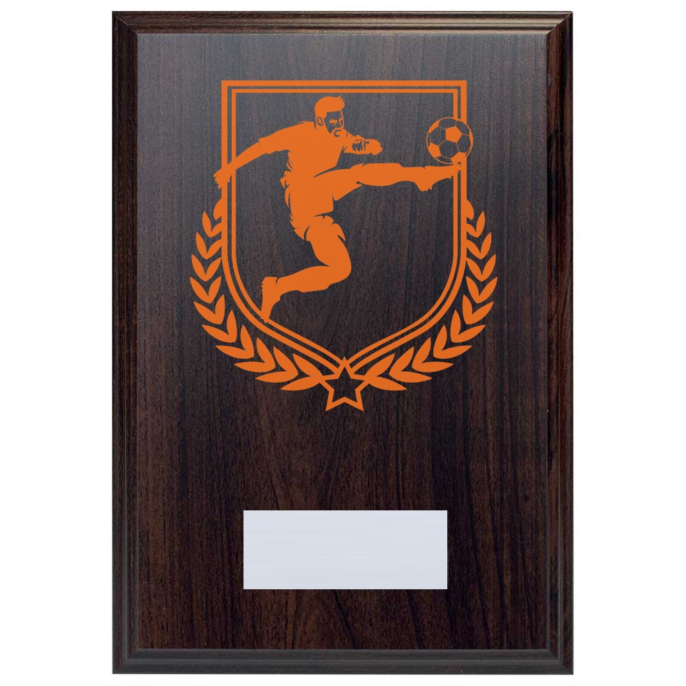 Football Reward Deep Mahogany Plaque