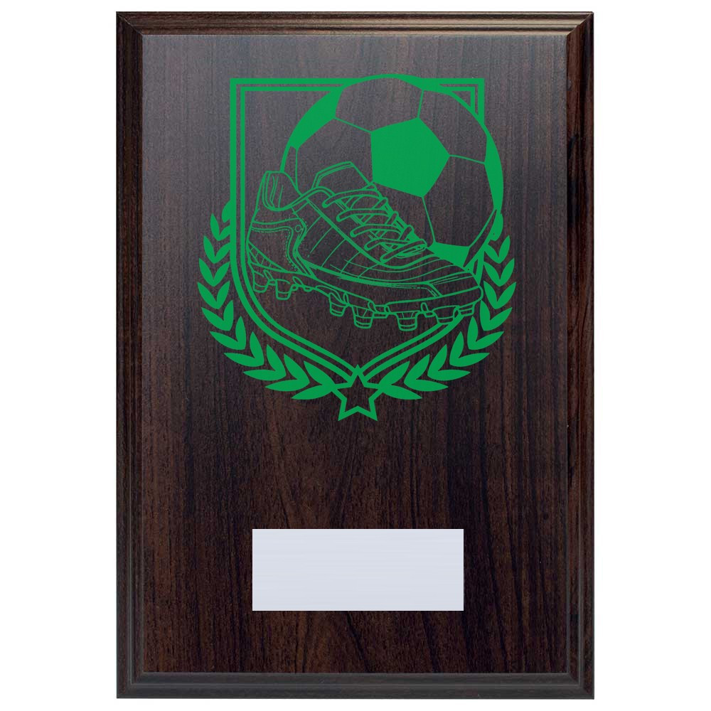 Football & Boot Reward Deep Mahogany Plaque