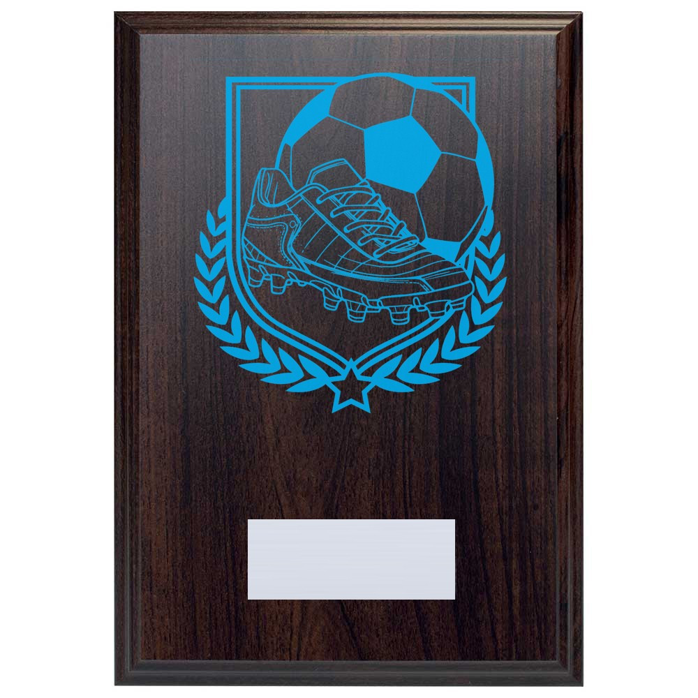 Football & Boot Reward Deep Mahogany Plaque