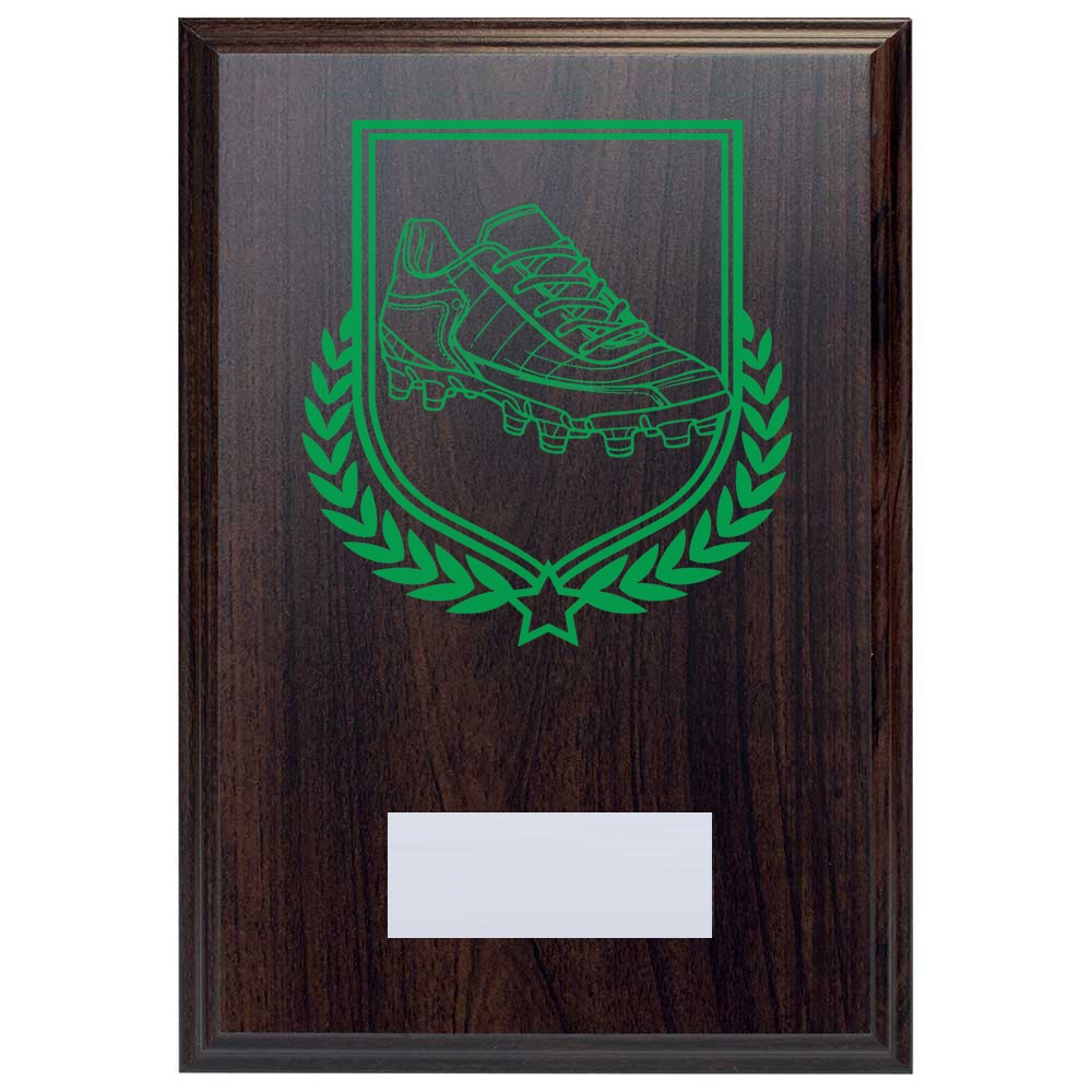 Football Boot Reward Deep Mahogany Plaque