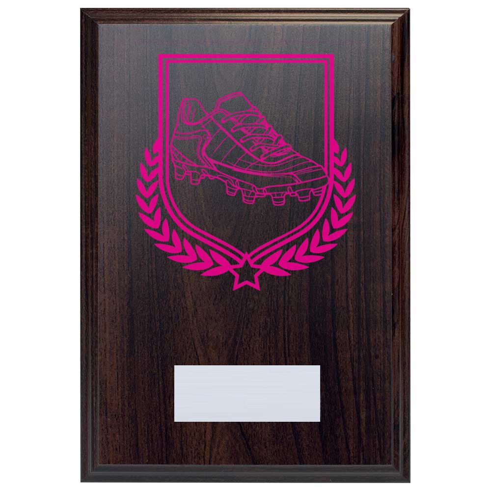 Football Boot Reward Deep Mahogany Plaque