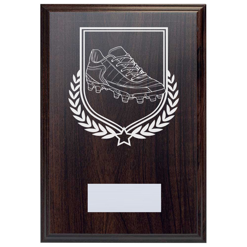 Football Boot Reward Deep Mahogany Plaque