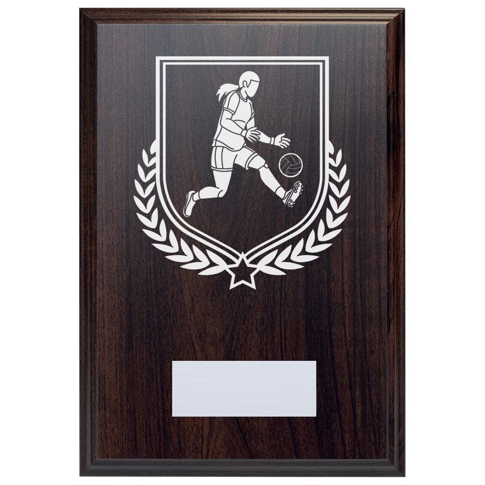 Gaelic Football Reward Deep Mahogany Plaque