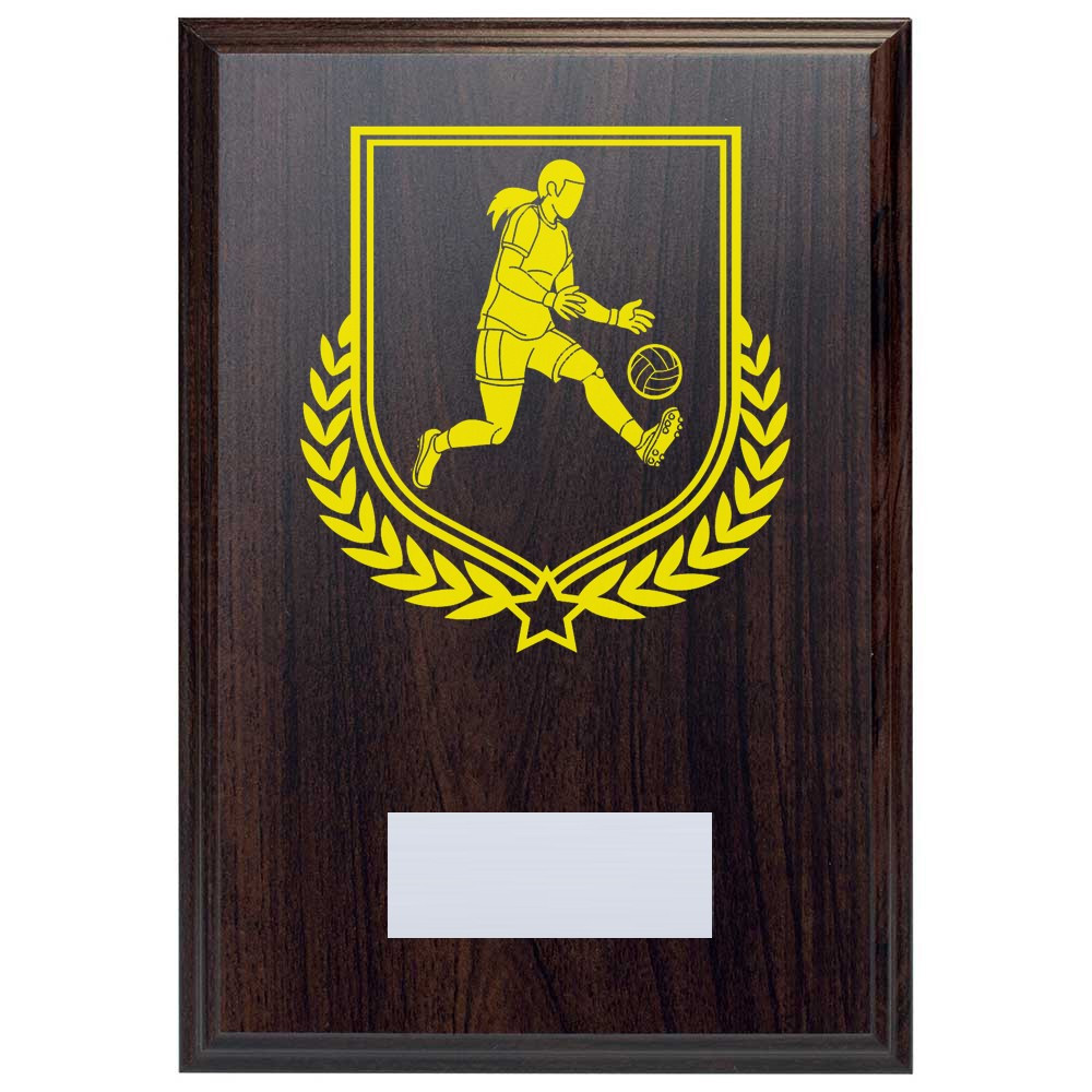 Gaelic Football Reward Deep Mahogany Plaque