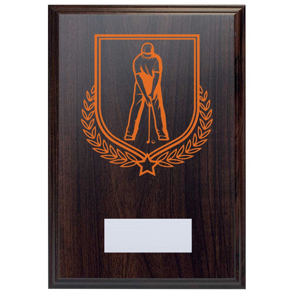 Golf Reward Deep Mahogany Plaque