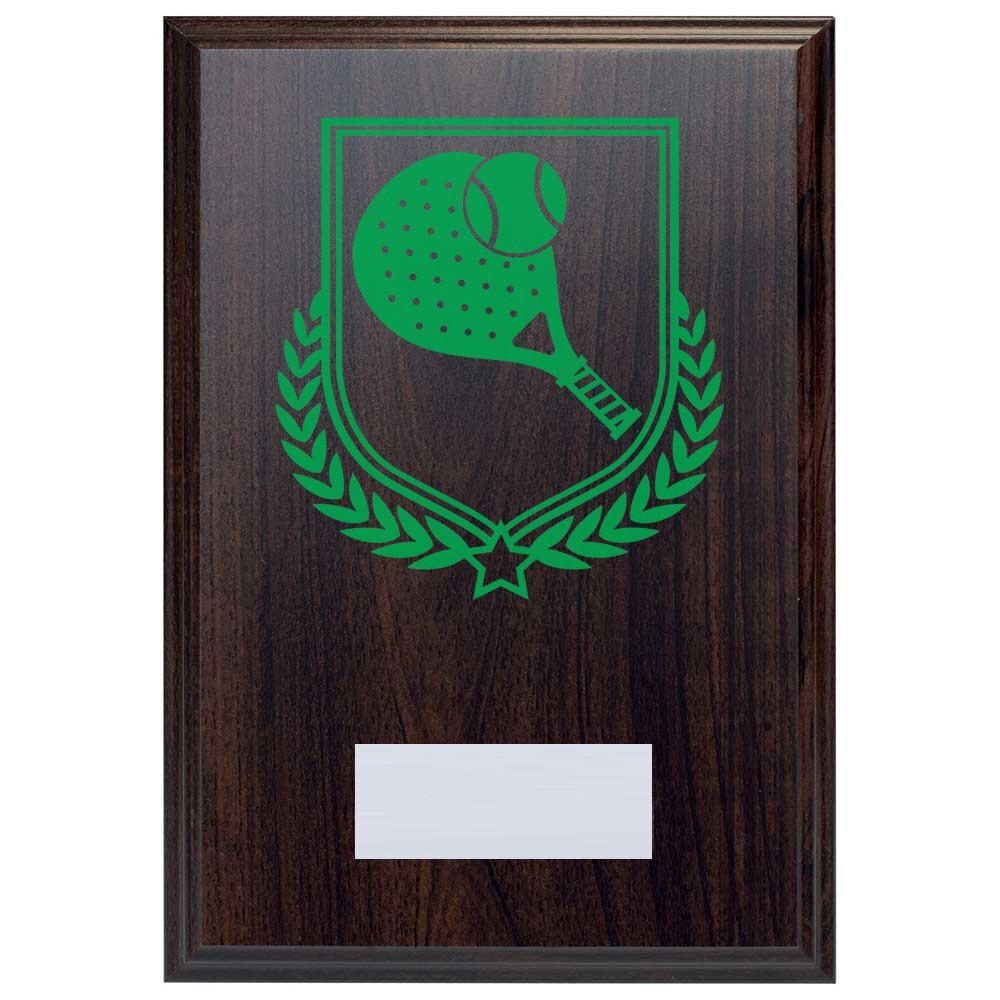 Padel Tennis Reward Deep Mahogany Plaque