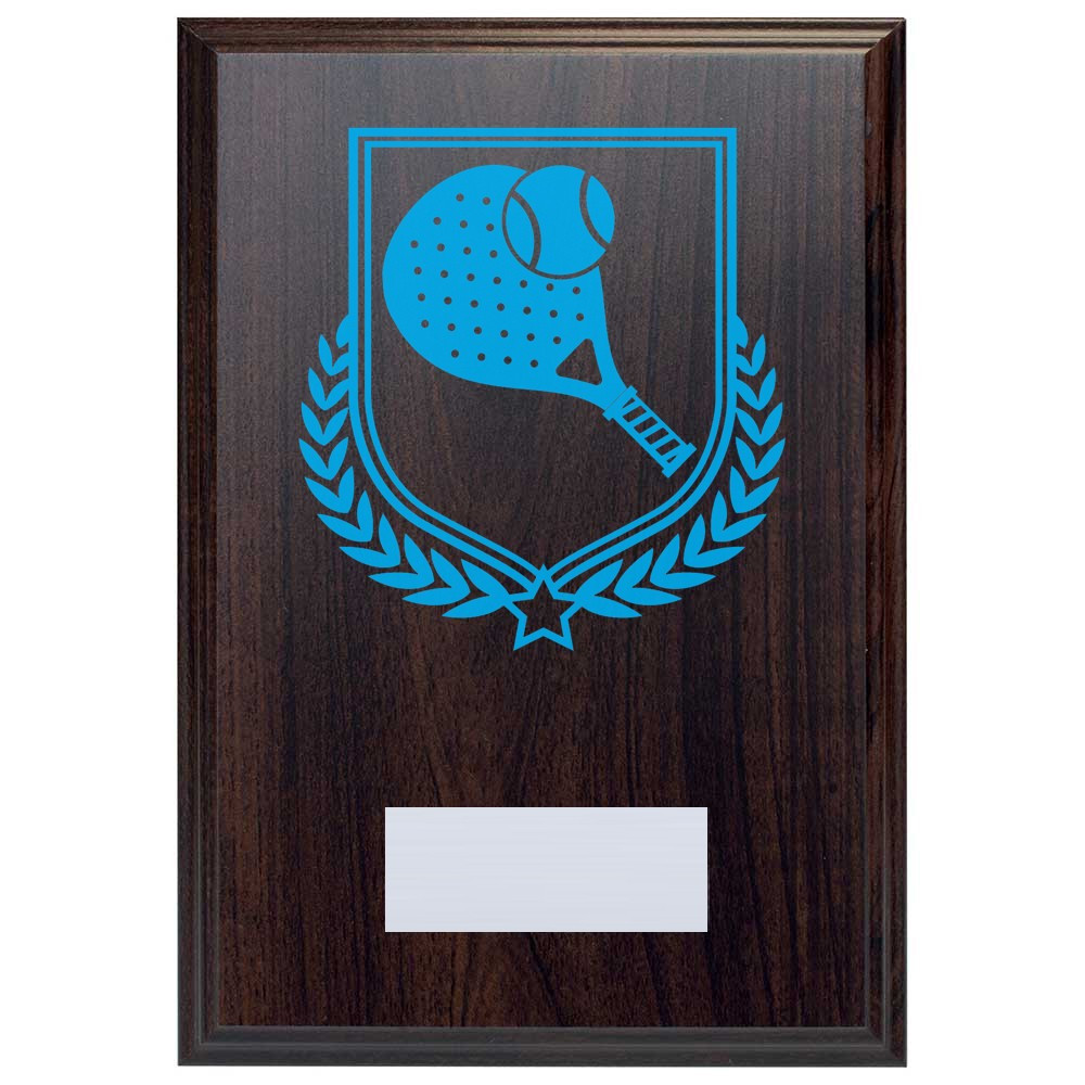 Padel Tennis Reward Deep Mahogany Plaque