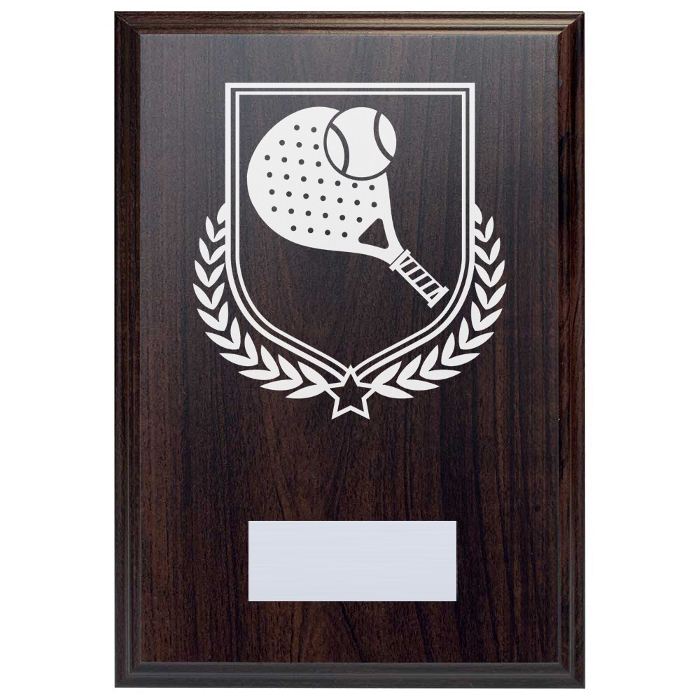 Padel Tennis Reward Deep Mahogany Plaque