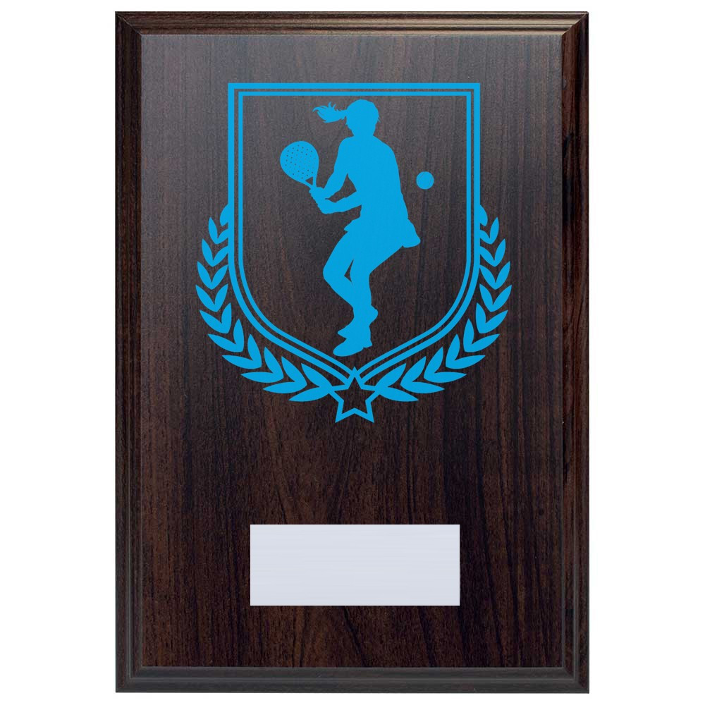Padel Tennis Reward Deep Mahogany Plaque