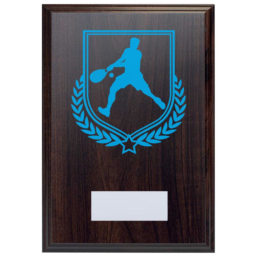 Padel Tennis Reward Deep Mahogany Plaque
