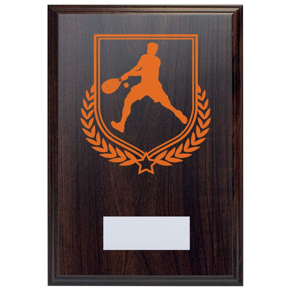 Padel Tennis Reward Deep Mahogany Plaque