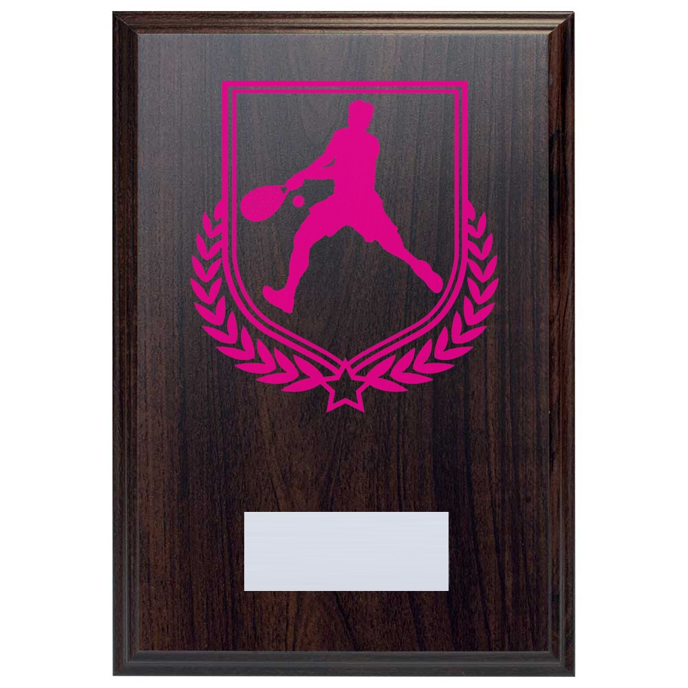 Padel Tennis Reward Deep Mahogany Plaque