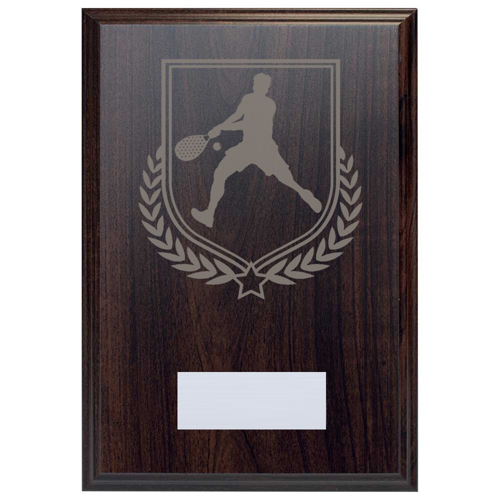 Padel Tennis Reward Deep Mahogany Plaque