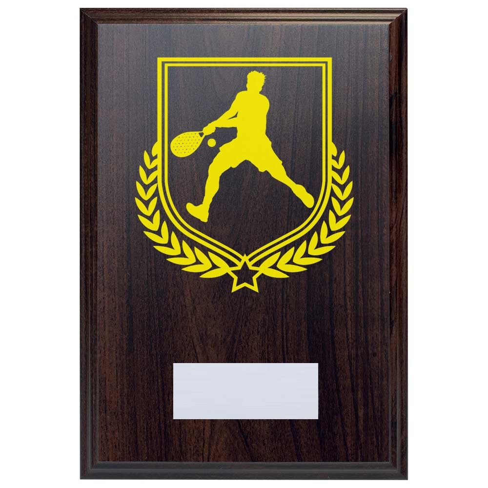 Padel Tennis Reward Deep Mahogany Plaque