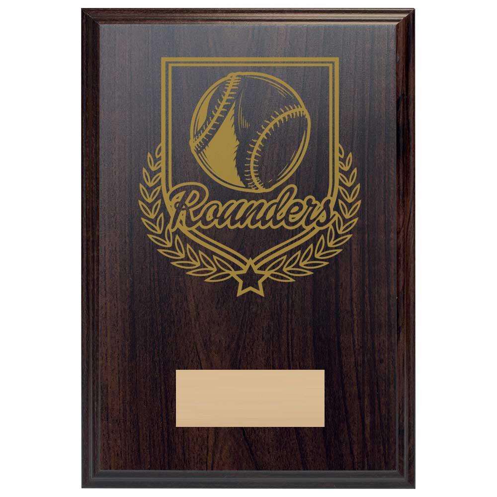 Rounders Reward Deep Mahogany Plaque