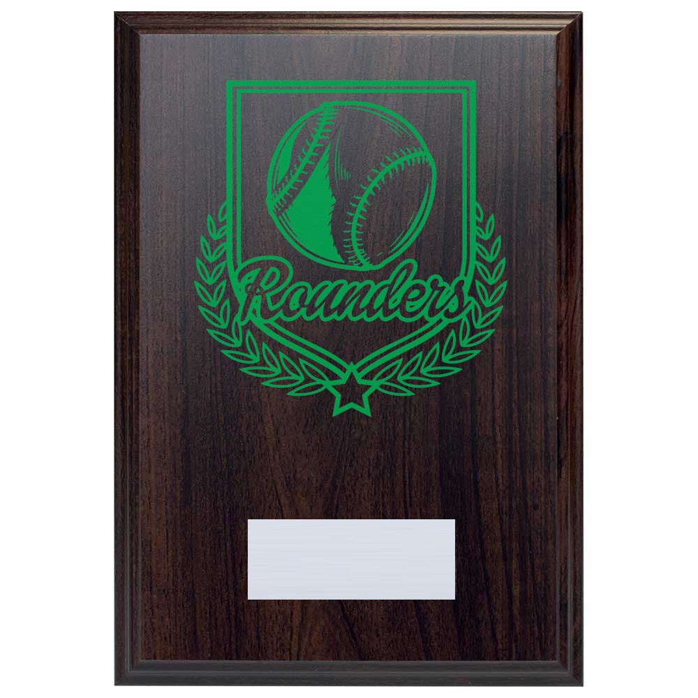 Rounders Reward Deep Mahogany Plaque