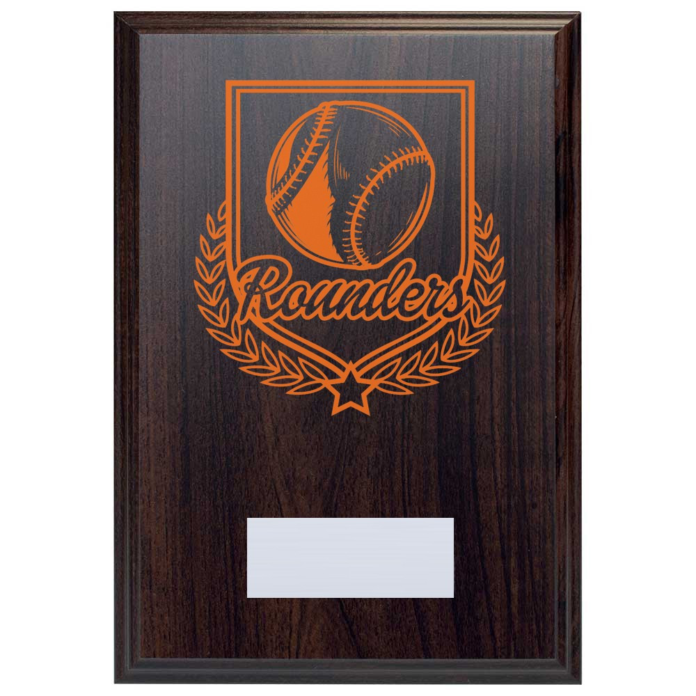 Rounders Reward Deep Mahogany Plaque