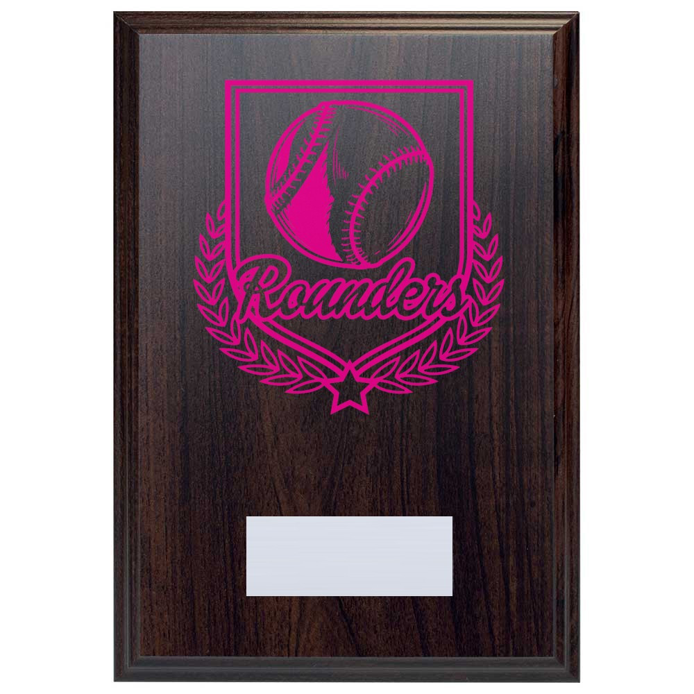 Rounders Reward Deep Mahogany Plaque