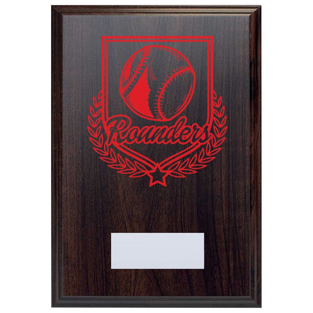 Rounders Reward Deep Mahogany Plaque