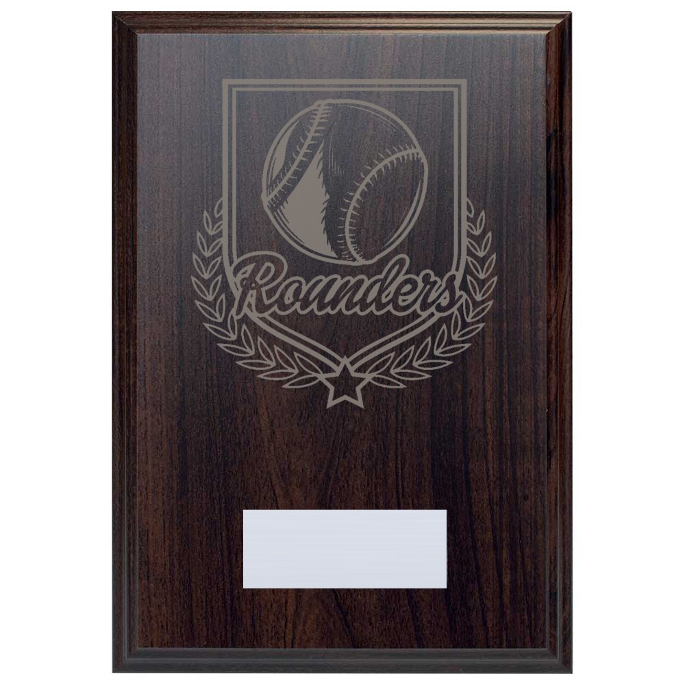 Rounders Reward Deep Mahogany Plaque